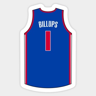 Chauncey Billups Detroit Jersey Qiangy Sticker